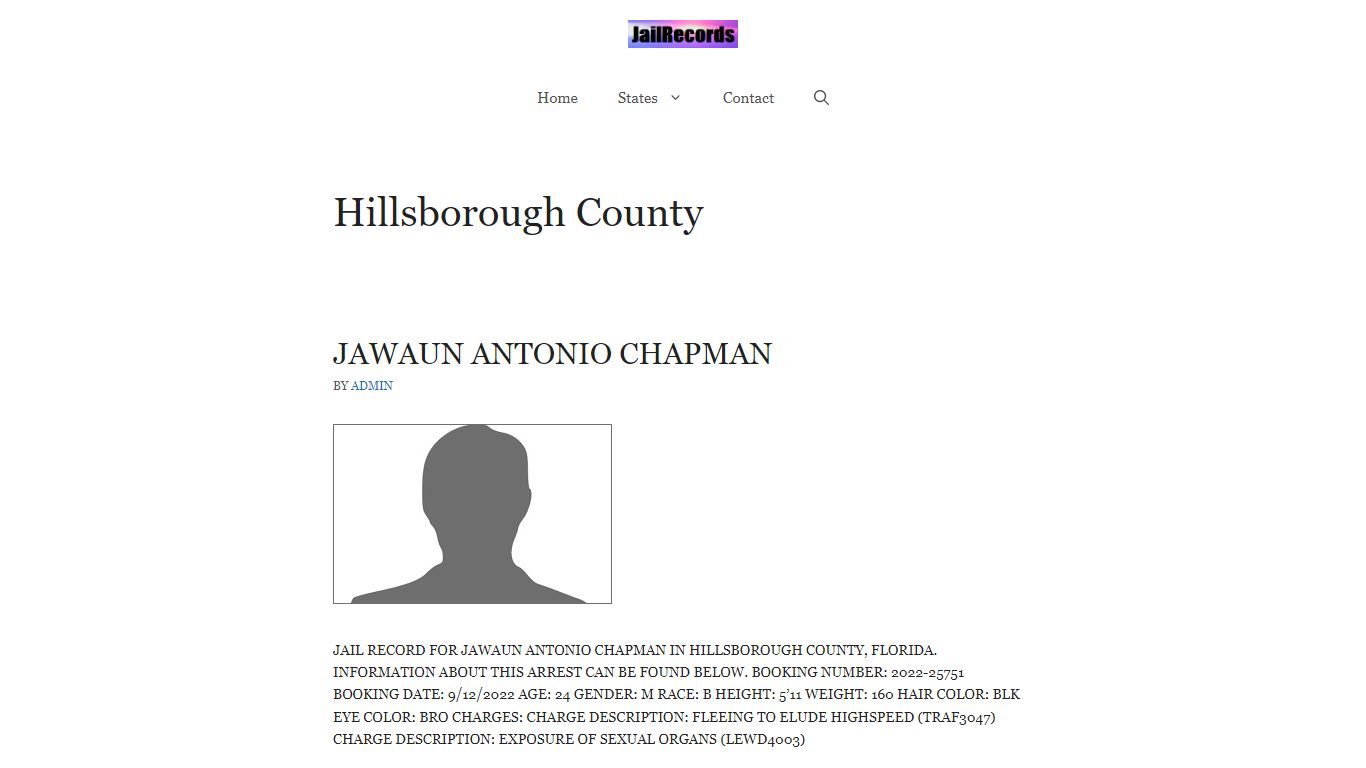 Hillsborough County - Jail Records